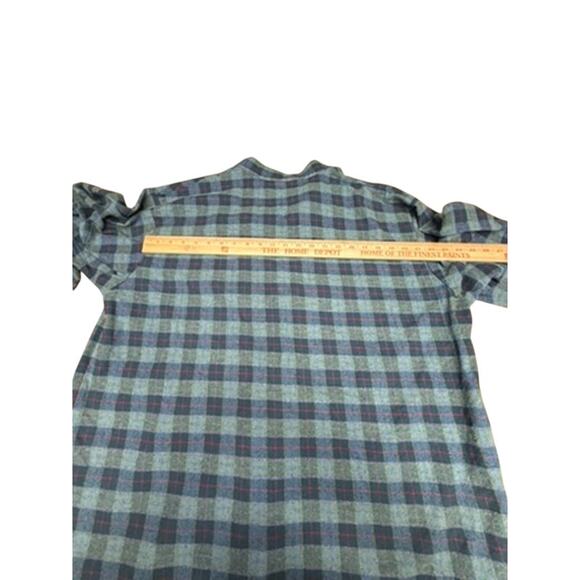 VTG "The Vermont Flannel Co." Henley Flannel Shirt SZ XL USA 199% Cotton Plaid - Picture 8 of 8